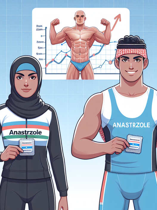 Preventing testosterone increase in athletes with anastrozole