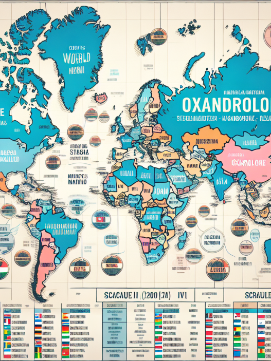 Drug scheduling of oxandrolone by country