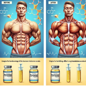 Hardening effect of trestolone acetato on muscles