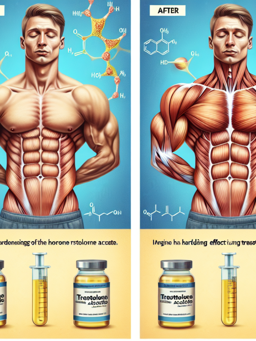 Hardening effect of trestolone acetato on muscles