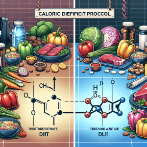Caloric deficit protocol with trestolone enantato